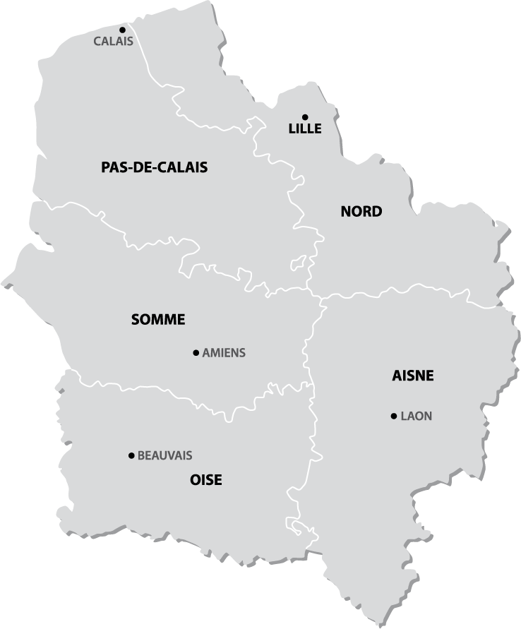 carte des hauts de France